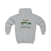 Gone Fishing  Kids Hoodie 4