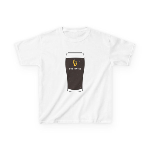 Dad-nness Kids T-Shirt White Front