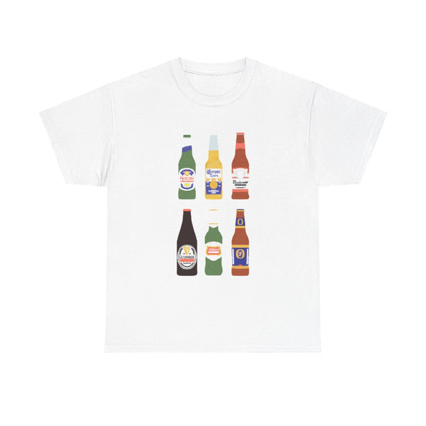 Ale Bottles T-Shirt White Front