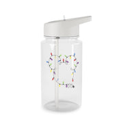 Mouse Christmas Lights Christmas Clear Water Bottle 2
