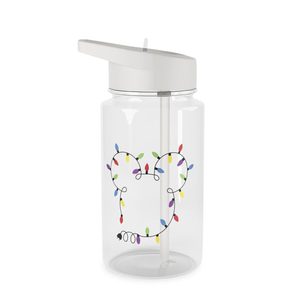 Mouse Christmas Lights Christmas Clear Water Bottle