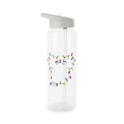 Mouse Christmas Lights Christmas Clear Water Bottle 6