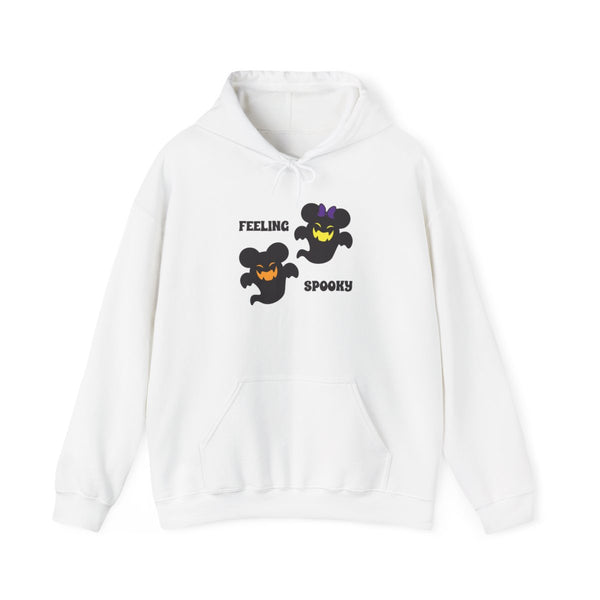 Feeling Spooky Mouse Ghosts Hoodie White Front