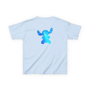 Watercolour Blue Alien Disney Kids T-Shirt 8