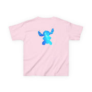 Watercolour Blue Alien Disney Kids T-Shirt 10