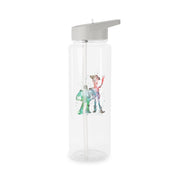 Watercolour Woody & Buzz A Story of Toys Fairytale Clear Water Bottle 7