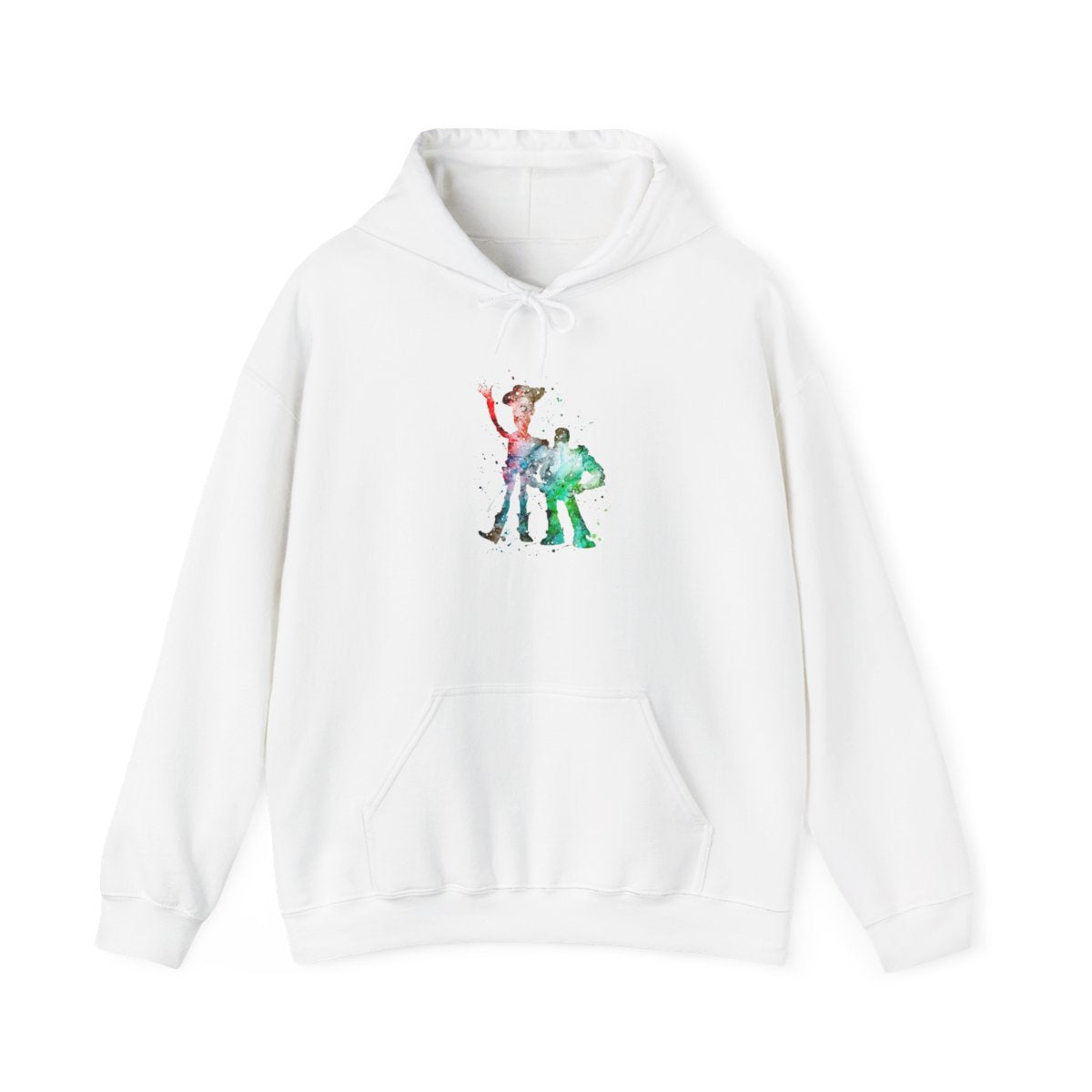 Watercolour Woody & Buzz A Story of Toys Fairytale Hoodie