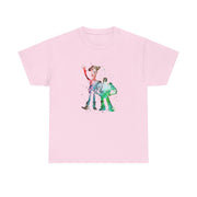 Watercolour Woody & Buzz A Story of Toys Fairytale T-Shirt 7
