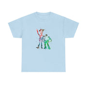 Watercolour Woody & Buzz A Story of Toys Fairytale T-Shirt 9