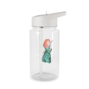 Watercolour Princess Merida Brave Fairytale Clear Water Bottle 2