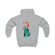 Watercolour Princess Merida Brave Fairytale Kids Hoodie 4