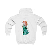 Watercolour Princess Merida Brave Fairytale Kids Hoodie 2