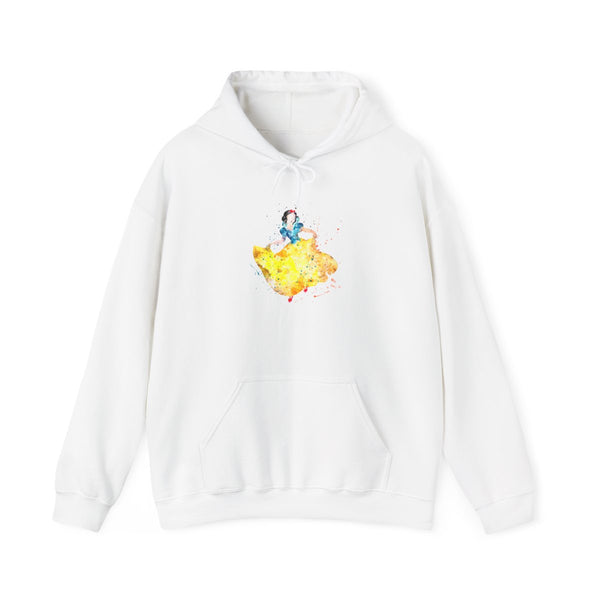 Watercolour Snow White Fairytale Hoodie White Front