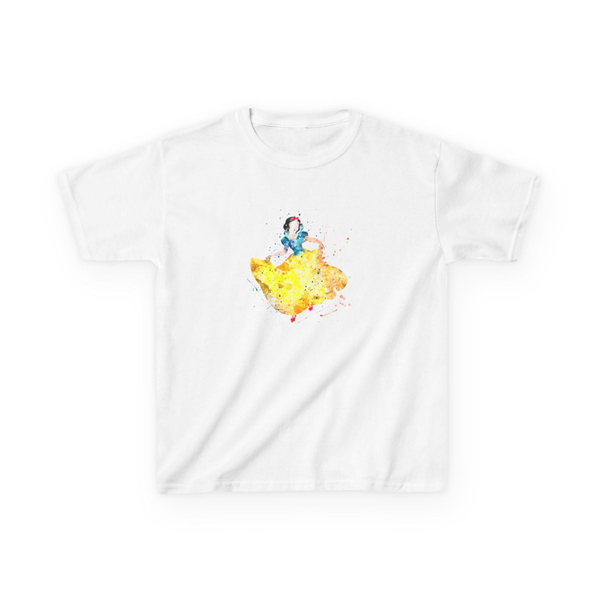 Watercolour Snow White Fairytale Kids T-Shirt