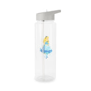 Watercolour Alice in Wonderland Fairytale Clear Water Bottle 7