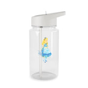 Watercolour Alice in Wonderland Fairytale Clear Water Bottle 2
