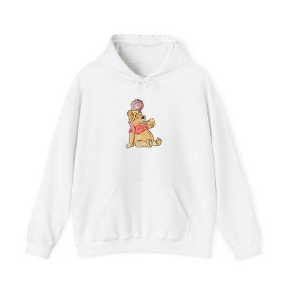 Winnie Sketch Hoodie White Front