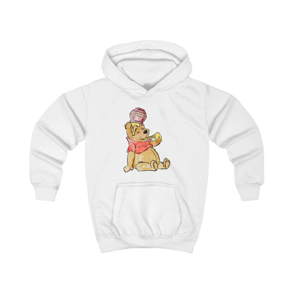 Winnie Sketch Kids Hoodie White Front
