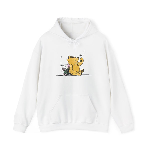 Winnie & Pig Hoodie White Front