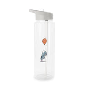 Donkey And His Balloon Clear Water Bottle 6