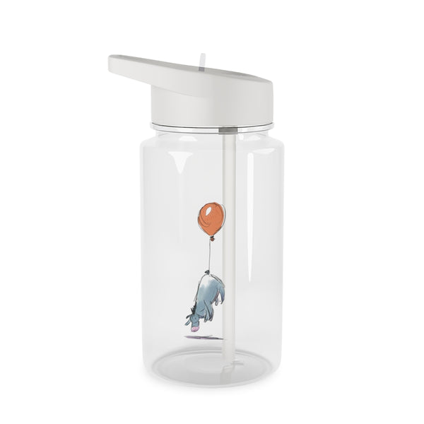 Donkey And His Balloon Clear Water Bottle