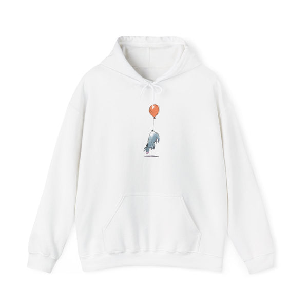 Donkey And His Balloon Hoodie White Front