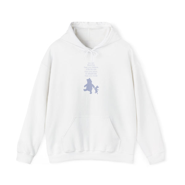 Braver, Stronger, Smarter Hoodie White Front