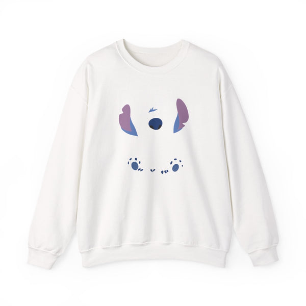 Alien Blue Sweatshirt White Front