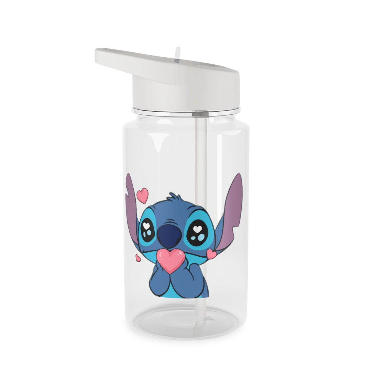 Cute Alien Blue Clear Water Bottle