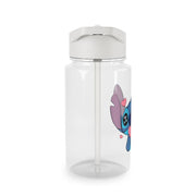 Cute Alien Blue Clear Water Bottle 3