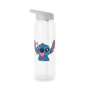 Cute Alien Blue Clear Water Bottle 6