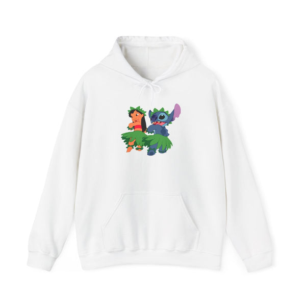 Lilo And Alien Blue Hoola Hoodie White Front