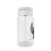 Alien Blue Leaning Clear Water Bottle 3