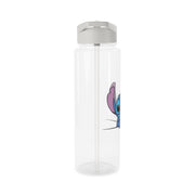 Alien Blue Leaning Clear Water Bottle 8