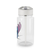 Alien Blue Leaning Clear Water Bottle 4