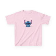Alien Blue Leaning Kids T-Shirt 7