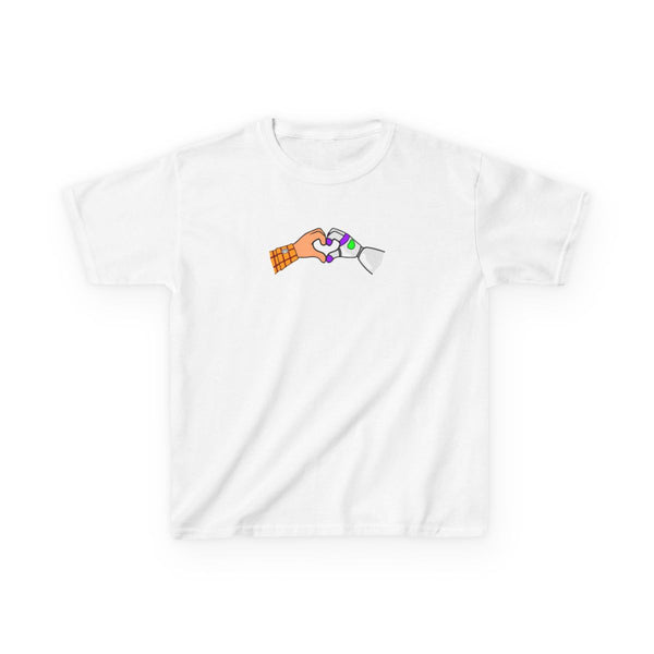 Woody And Buzz Love Kids T-Shirt White Front