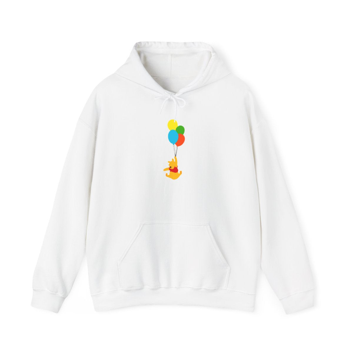 Pooh On Balloons Hoodie