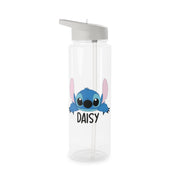 Blue Alien - Personalised Disney Clear Water Bottle 6