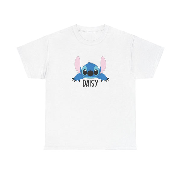 Blue Alien - Personalised Disney T-Shirt White Front