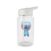 Standing Blue Alien - Personalised Disney Clear Water Bottle 2