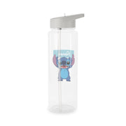 Standing Blue Alien - Personalised Disney Clear Water Bottle 7