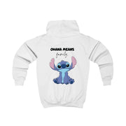 Ohana Means Family Pink Kids Hoodie 2
