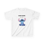 Ohana Means Family Pink Kids T-Shirt 1
