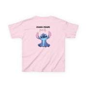Ohana Means Family Pink Kids T-Shirt 8
