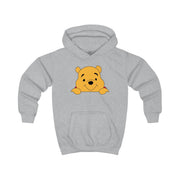 Cute Bear Leaning Kids Hoodie 3