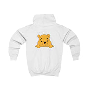 Cute Bear Leaning Kids Hoodie 2