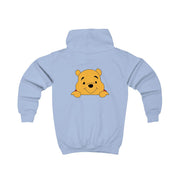 Cute Bear Leaning Kids Hoodie 6