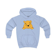 Cute Bear Leaning Kids Hoodie 5