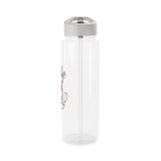 Sketched Mouse Outline Beige  Clear Water Bottle 9